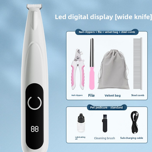 Pet foot shaving device