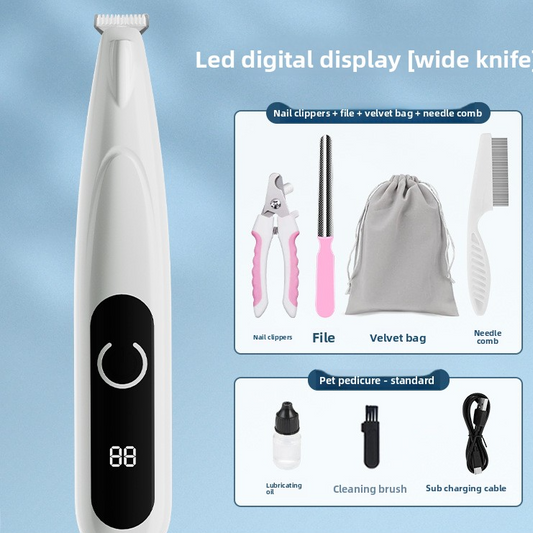 Pet foot shaving device