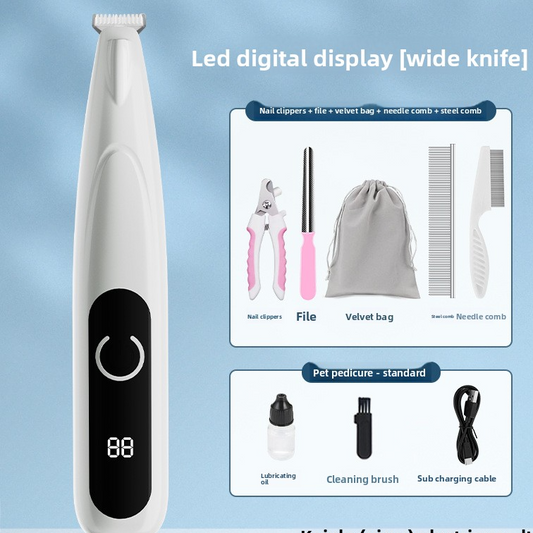 Pet foot shaving device