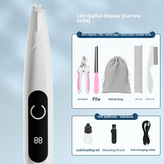 Pet foot shaving device