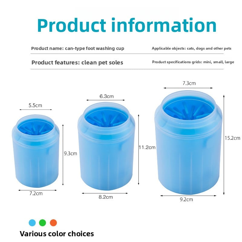 Pet foot-washing cup