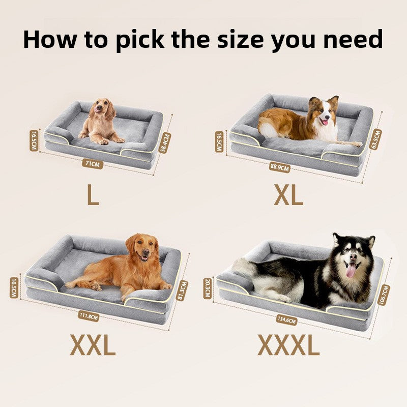 Pet-friendly dog beds can be disassembled and washed