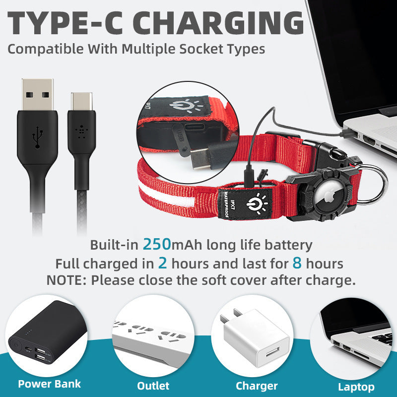 Pet glowing collar