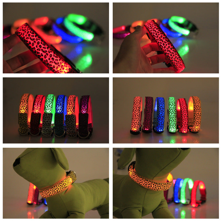 Pet glowing collar