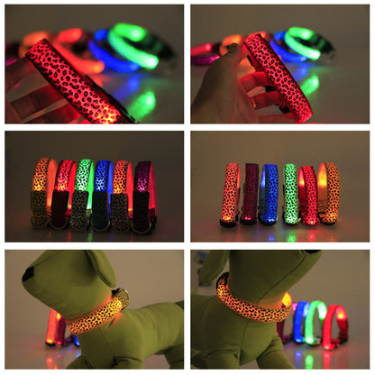 Pet glowing collar