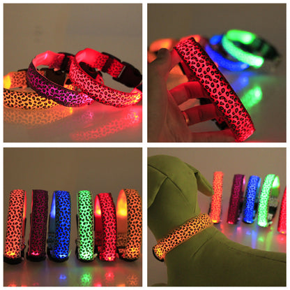 Pet glowing collar