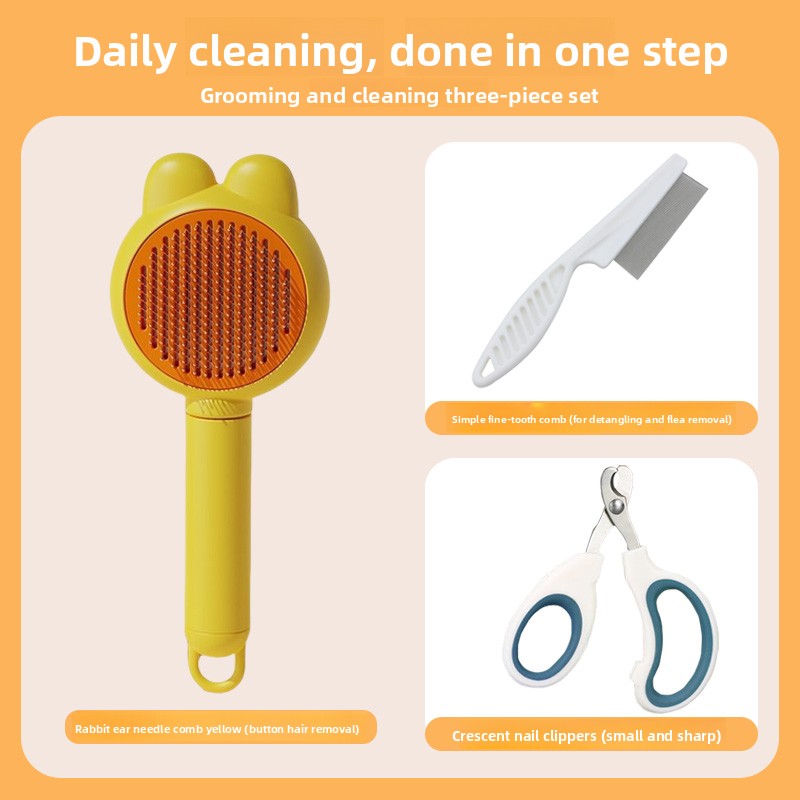 Pet Grooming Brush for Cats and Dogs