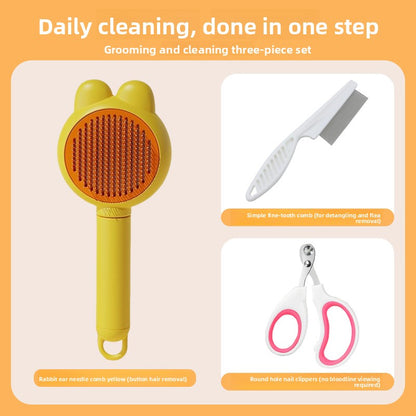 Pet Grooming Brush for Cats and Dogs