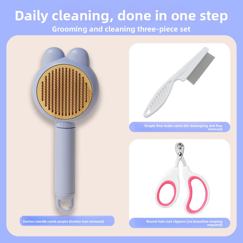 Pet Grooming Brush for Cats and Dogs
