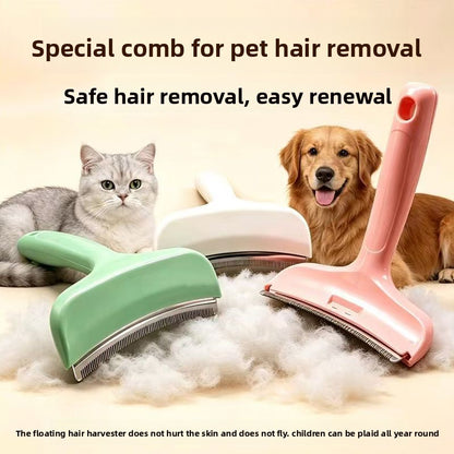 Pet grooming brush