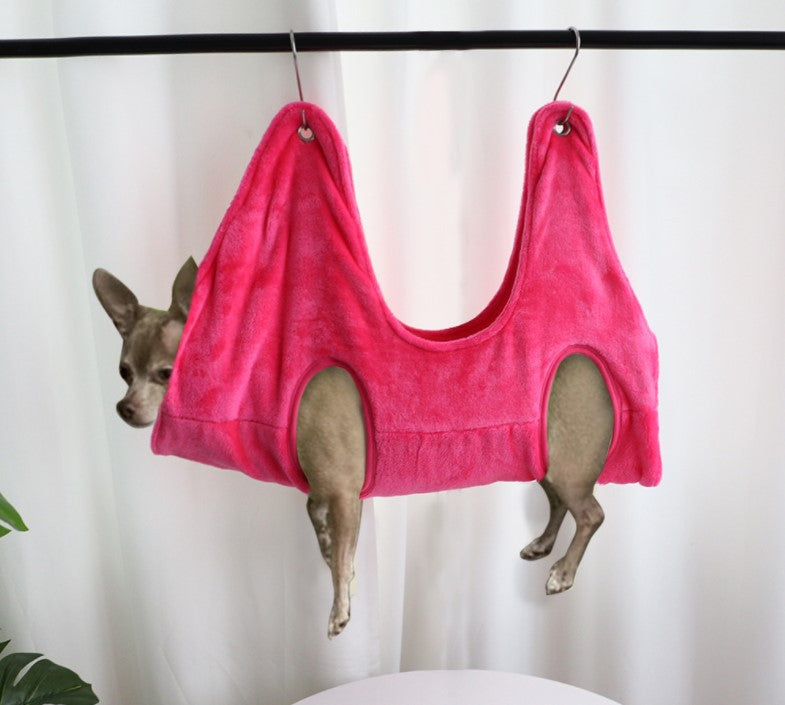Pet grooming hammock