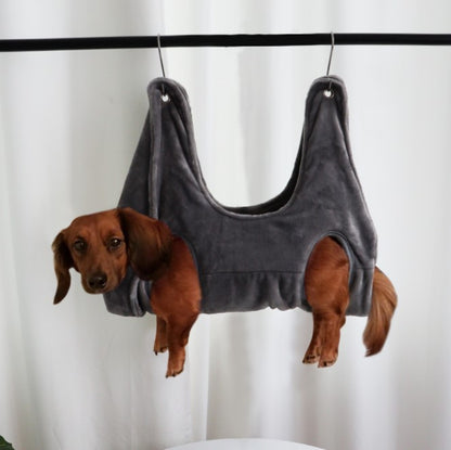 Pet grooming hammock