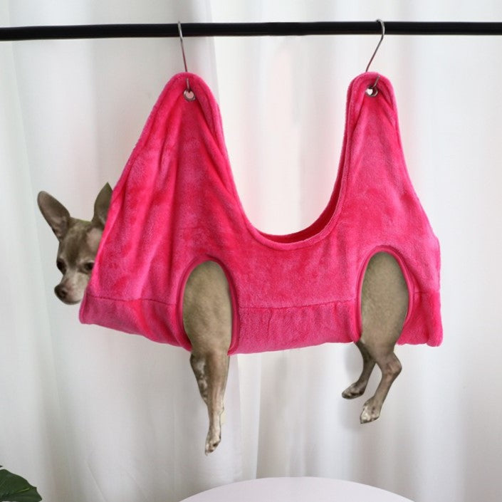 Pet grooming hammock