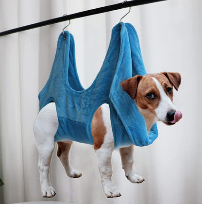 Pet grooming hammock