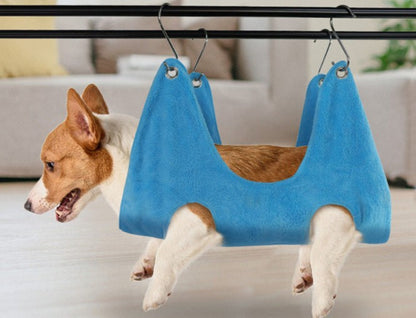Pet grooming hammock