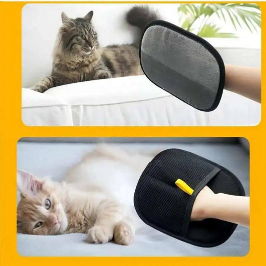 Pet hair cleaning gloves
