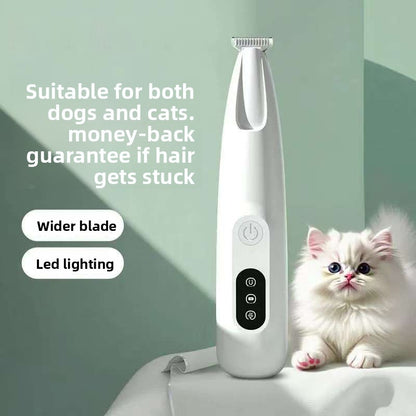 Pet Hair Clipper Low Vibration Silent Electric Trimmer