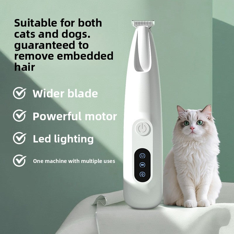 Pet Hair Clipper Low Vibration Silent Electric Trimmer