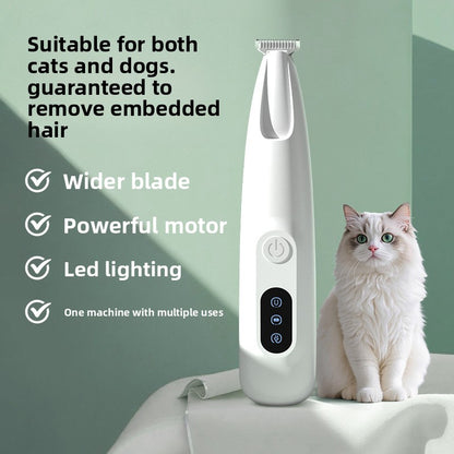 Pet Hair Clipper Low Vibration Silent Electric Trimmer