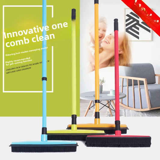 Pet Hair Removal Broom with Adjustable Handle