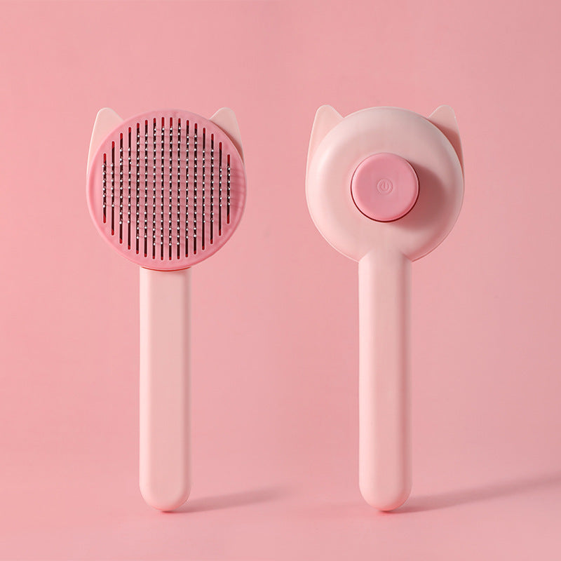 Pet Hair Removal Brush with One-Click Cleaning for Cats and Dogs