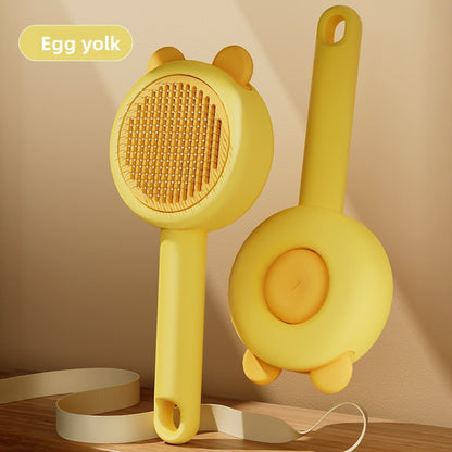 Pet Hair Removal Brush with One-Click Cleaning for Cats and Dogs
