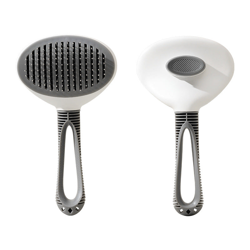 Pet Hair Removal Comb with Automatic Cleaning