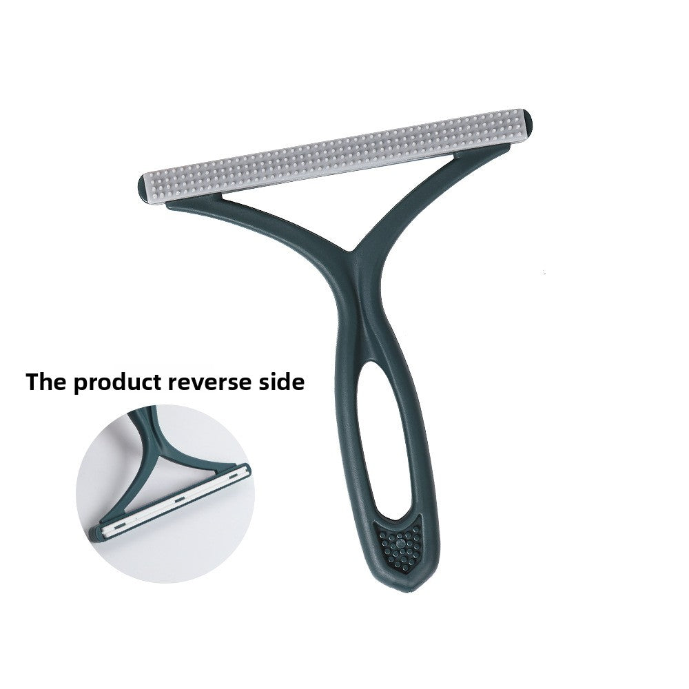 Pet hair removal roller brush suction tool