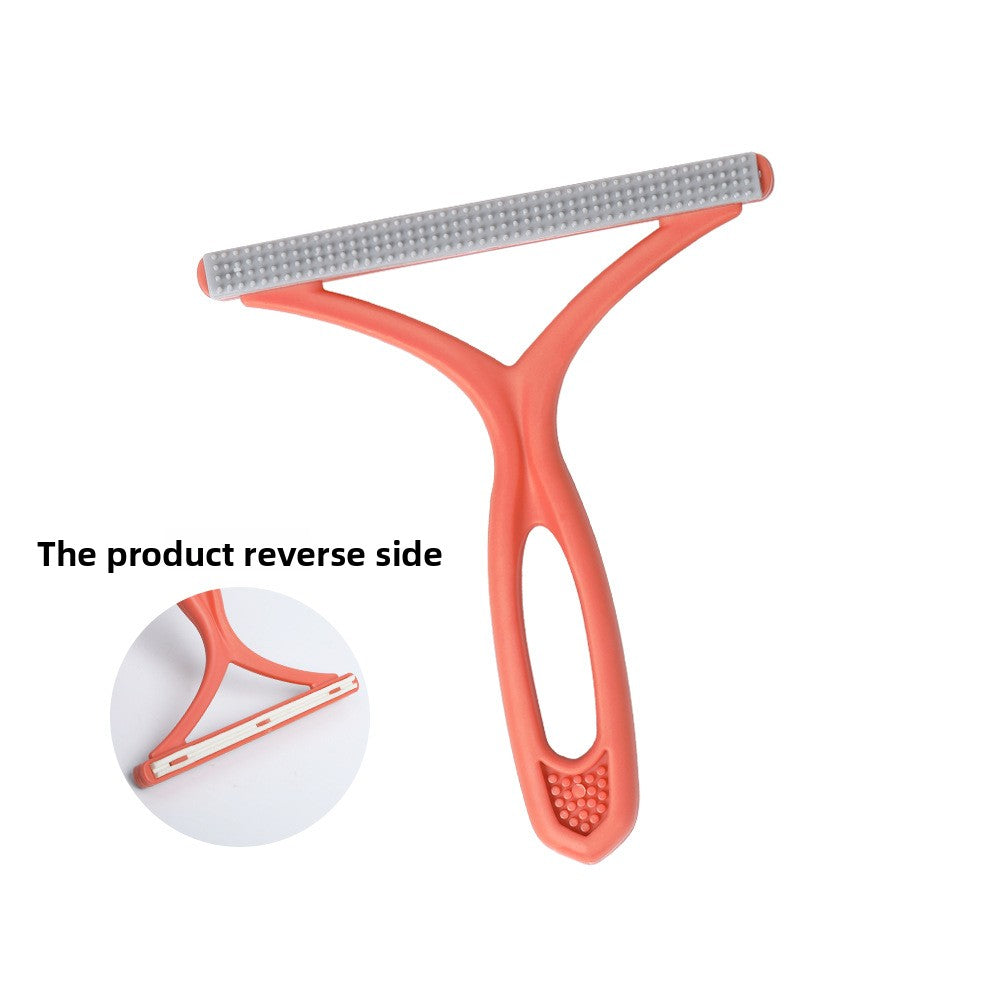 Pet hair removal roller brush suction tool