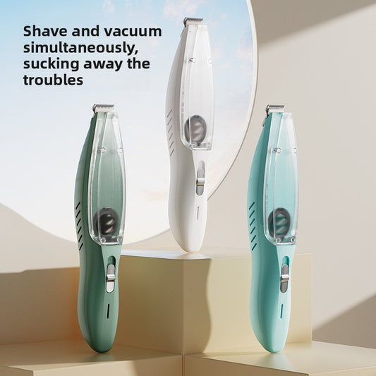 Pet hair-removing shaver