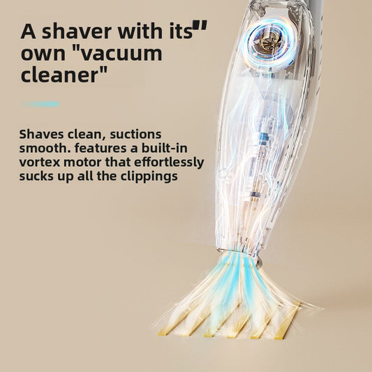 Pet hair-removing shaver