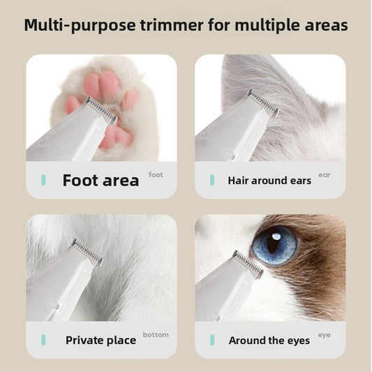 Pet hair-removing shaver