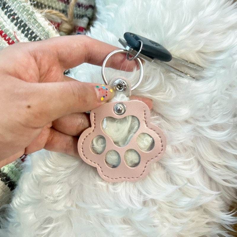 Pet Hair Storage Keychain