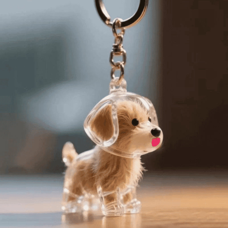 Pet Hair Storage Pendant Keychain