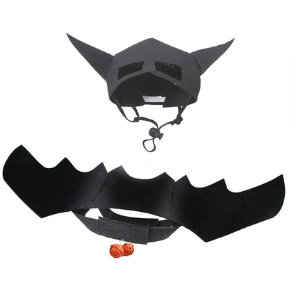 Pet Halloween Costume with Bat Wings
