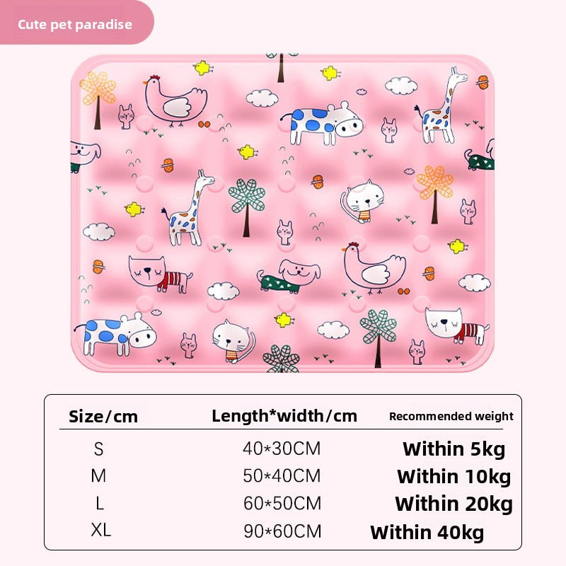 Pet ice pad dog cat cooler mat summer ice bed sleeping floor mat cooling supplies ice nest