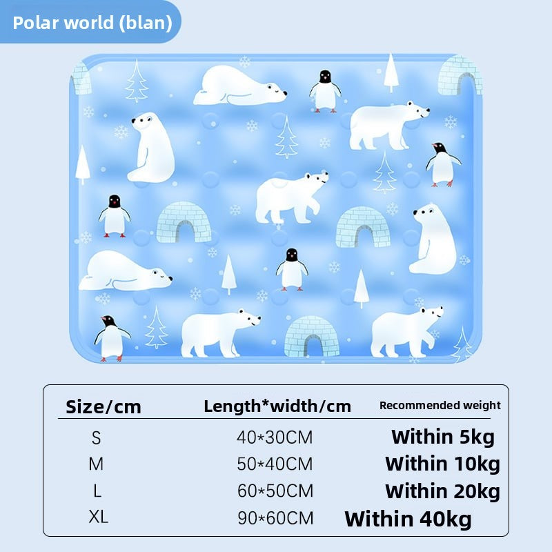 Pet ice pad dog cat cooler mat summer ice bed sleeping floor mat cooling supplies ice nest