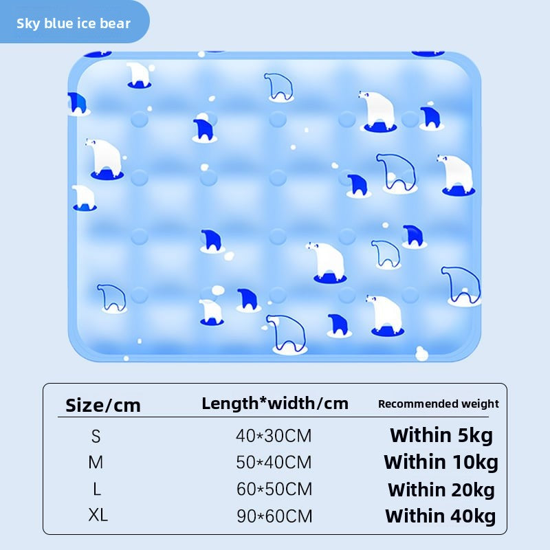 Pet ice pad dog cat cooler mat summer ice bed sleeping floor mat cooling supplies ice nest
