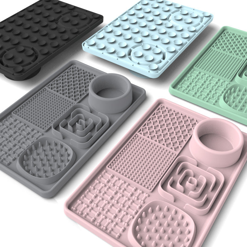 pet licking mat pet food set