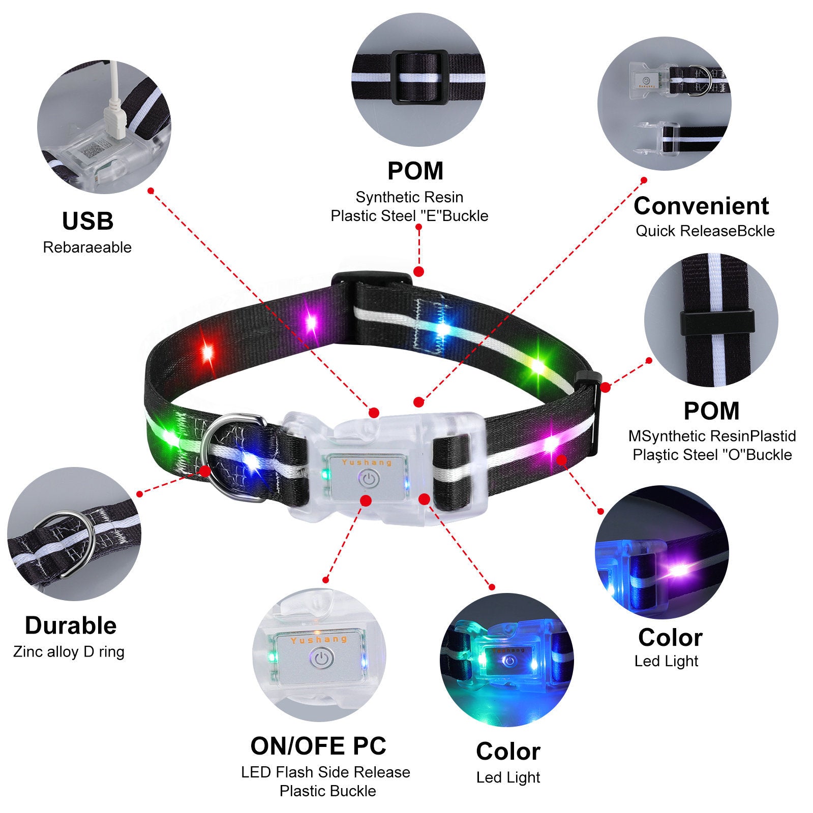 Pet luminous collar