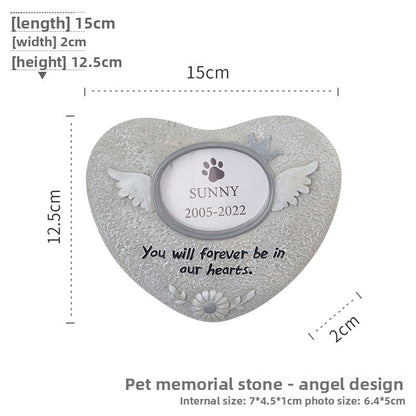 Pet Memorial Stone Resin Craft Ornament