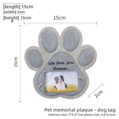 Pet Memorial Stone Resin Craft Ornament