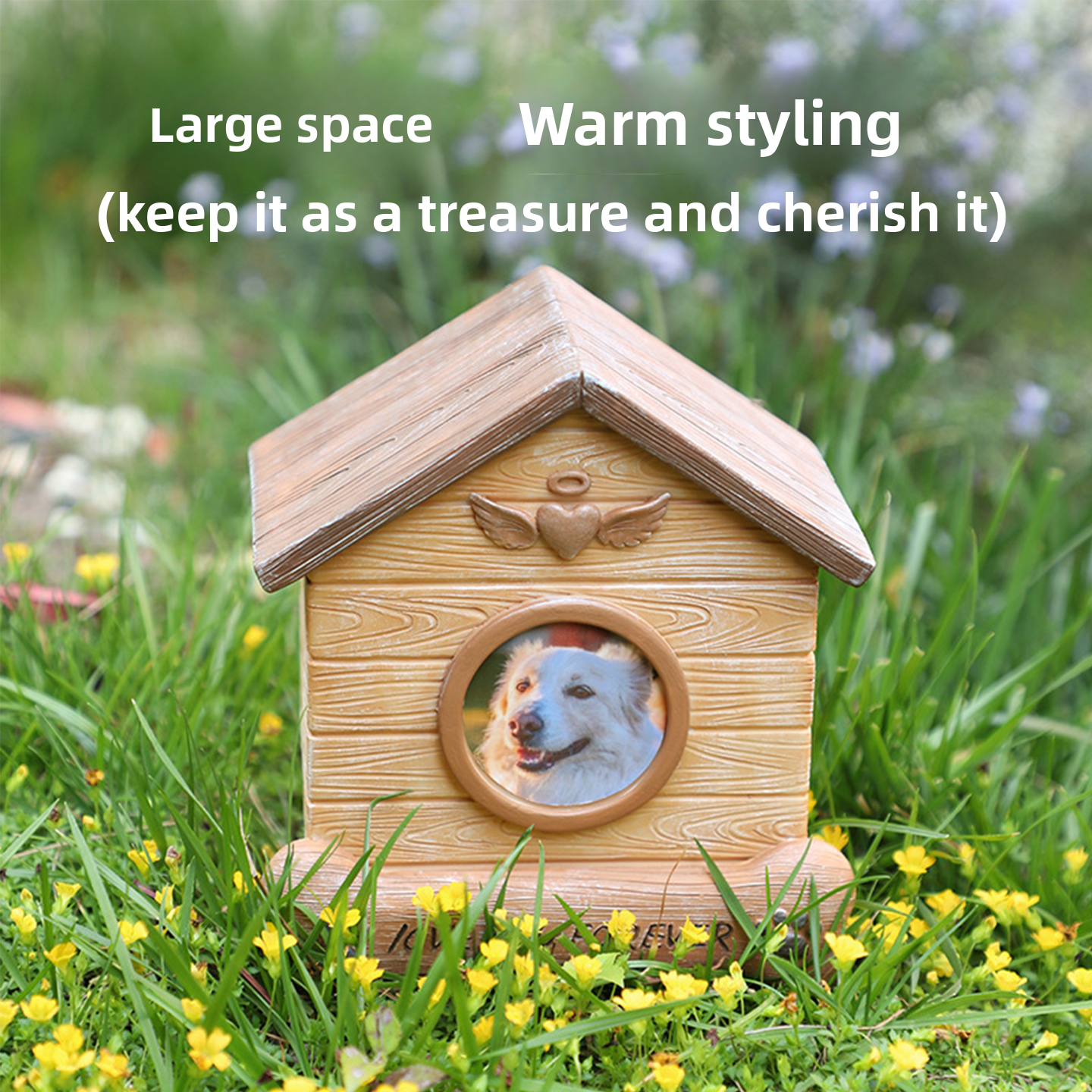 Pet Memorial Urn with Photo Frame