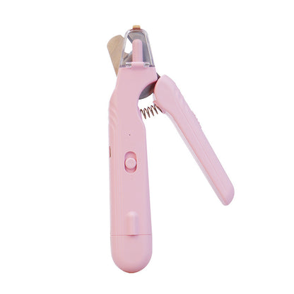 Pet nail clipper with LED light