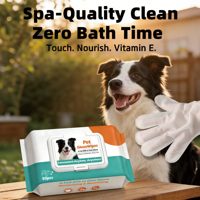 Pet No-Rinse Cleaning Wipes