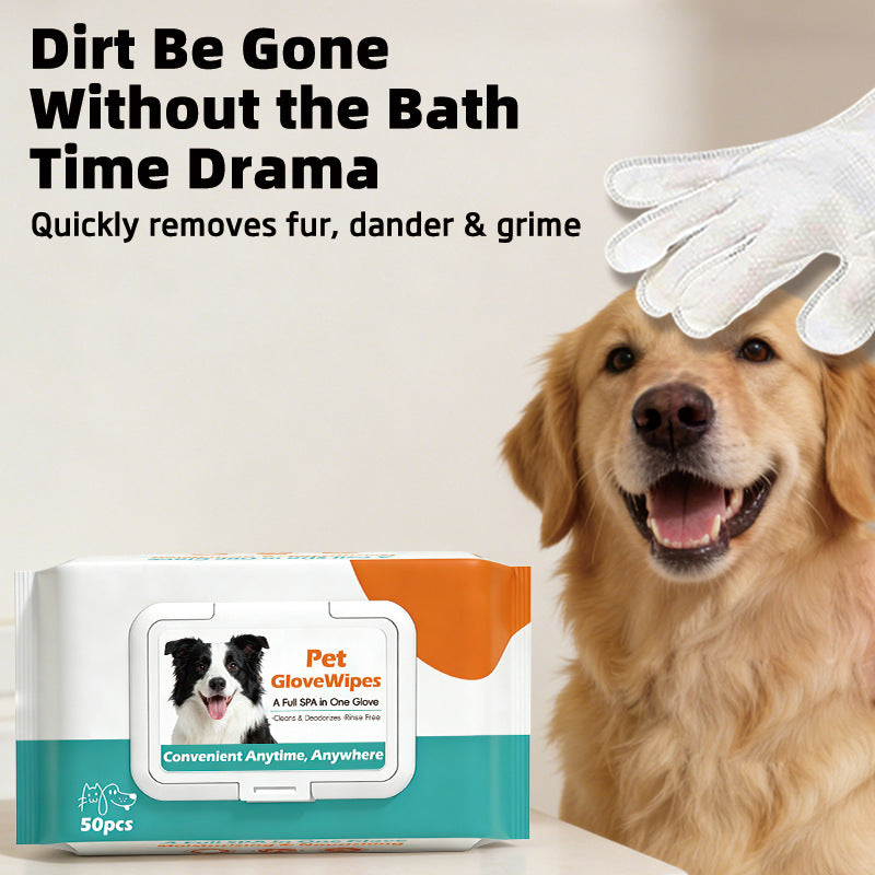 Pet No-Rinse Cleaning Wipes