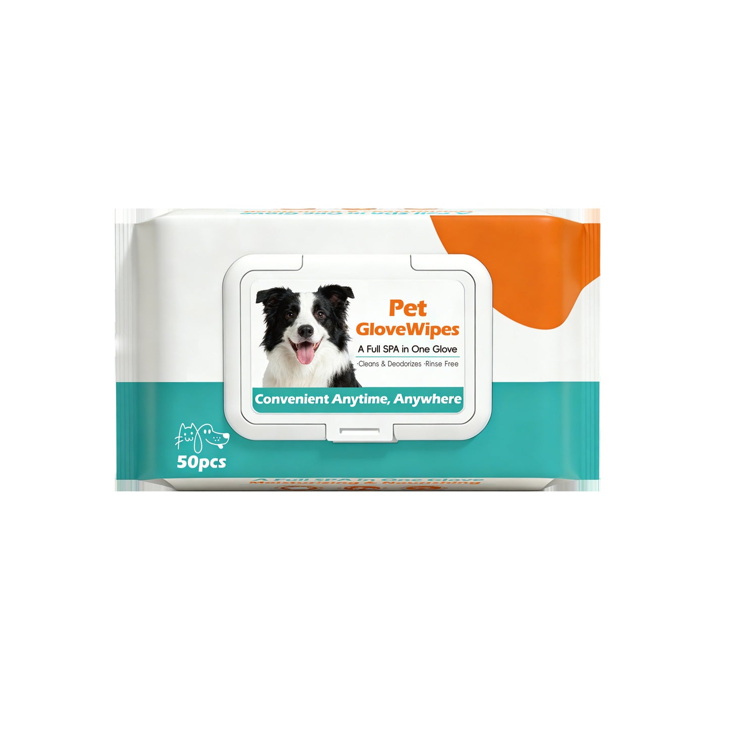 Pet No-Rinse Cleaning Wipes