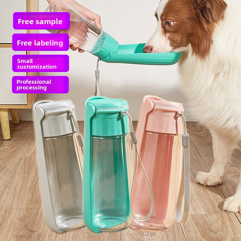 Pet outdoor foldable water cup