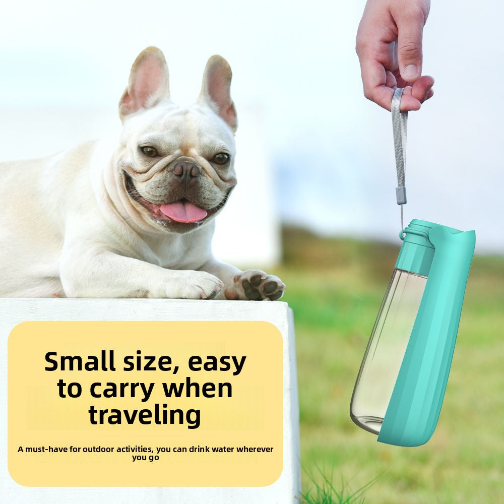 Pet outdoor foldable water cup