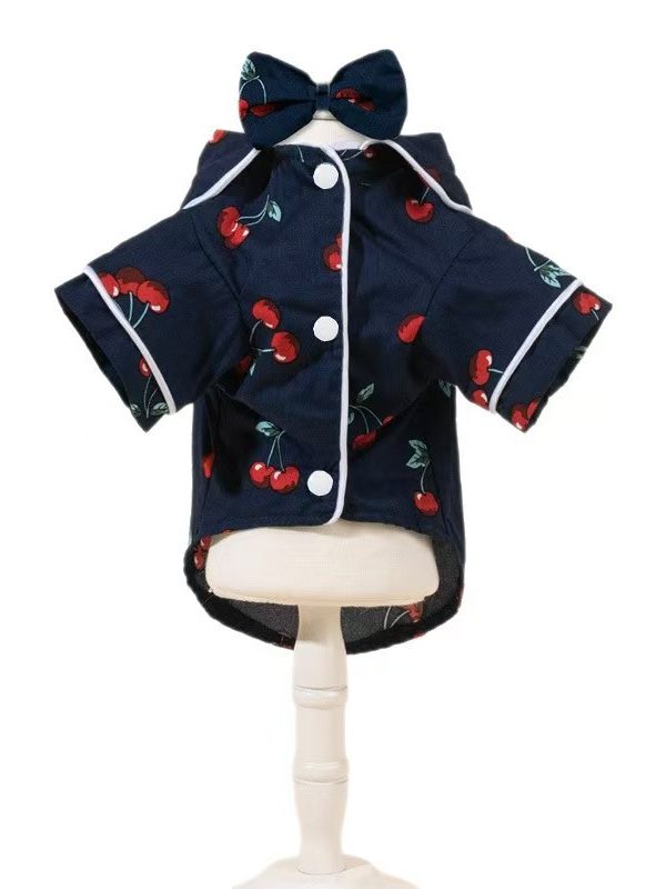 Pet Pajamas with Head Flower